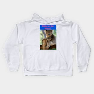 Sitting On The Fence Kids Hoodie